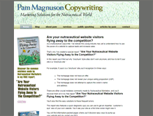 Tablet Screenshot of pammagnusoncopywriting.com